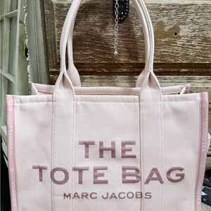 Marc Jacobs Light Pink Canvas Tote